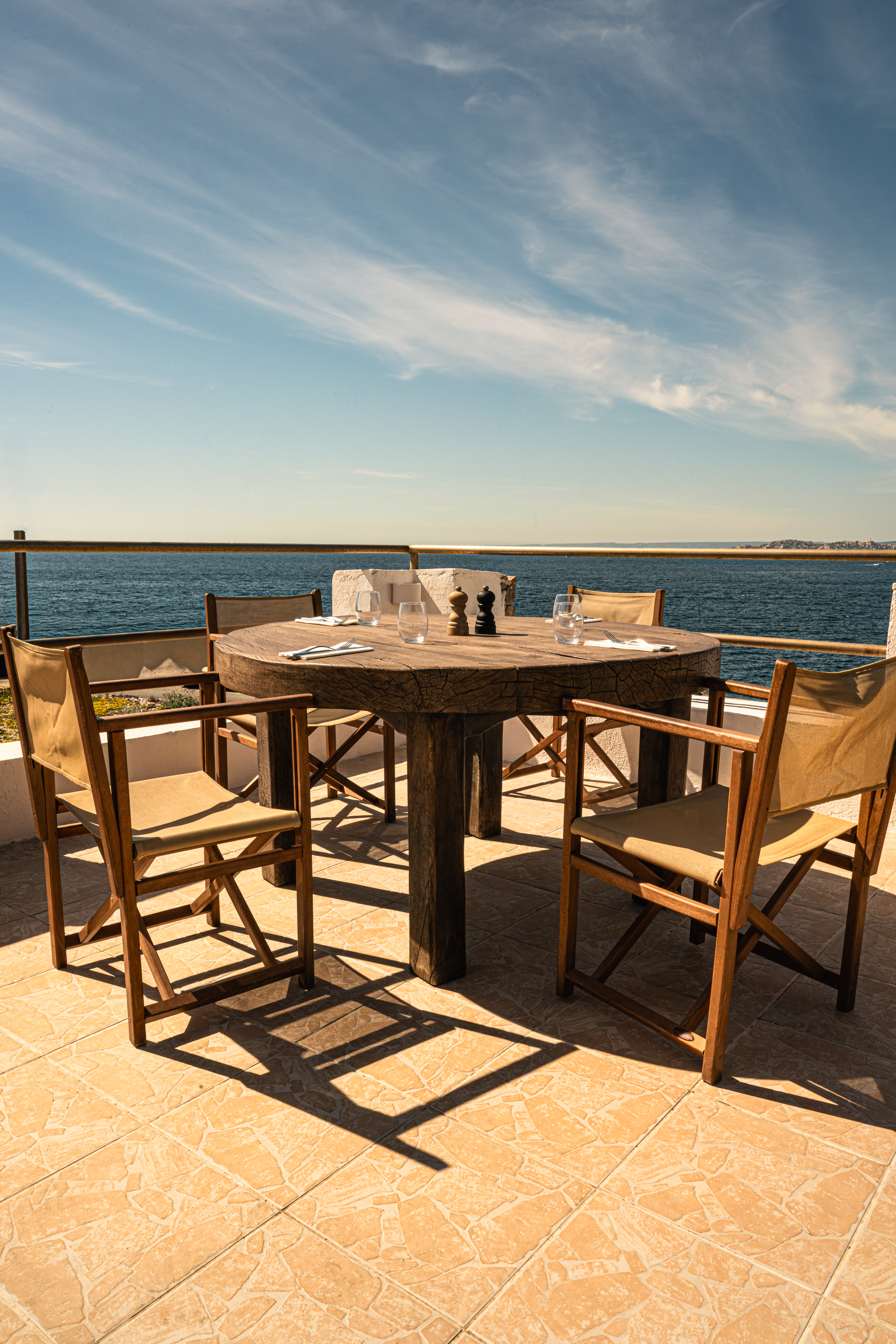 Terrasse de La Calanque Blanche pour événements privés